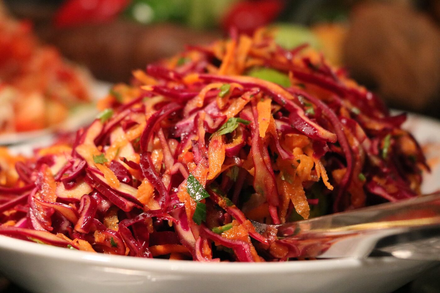 Brazilian coleslaw from the salad bar