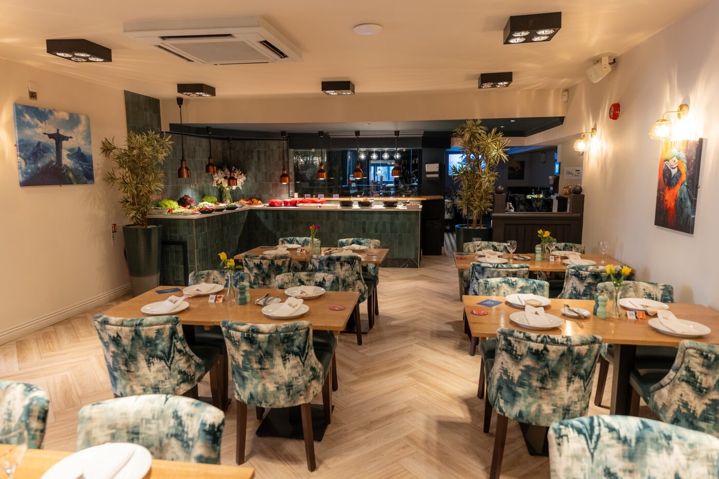 Hot buffet selection at Villas Brazil