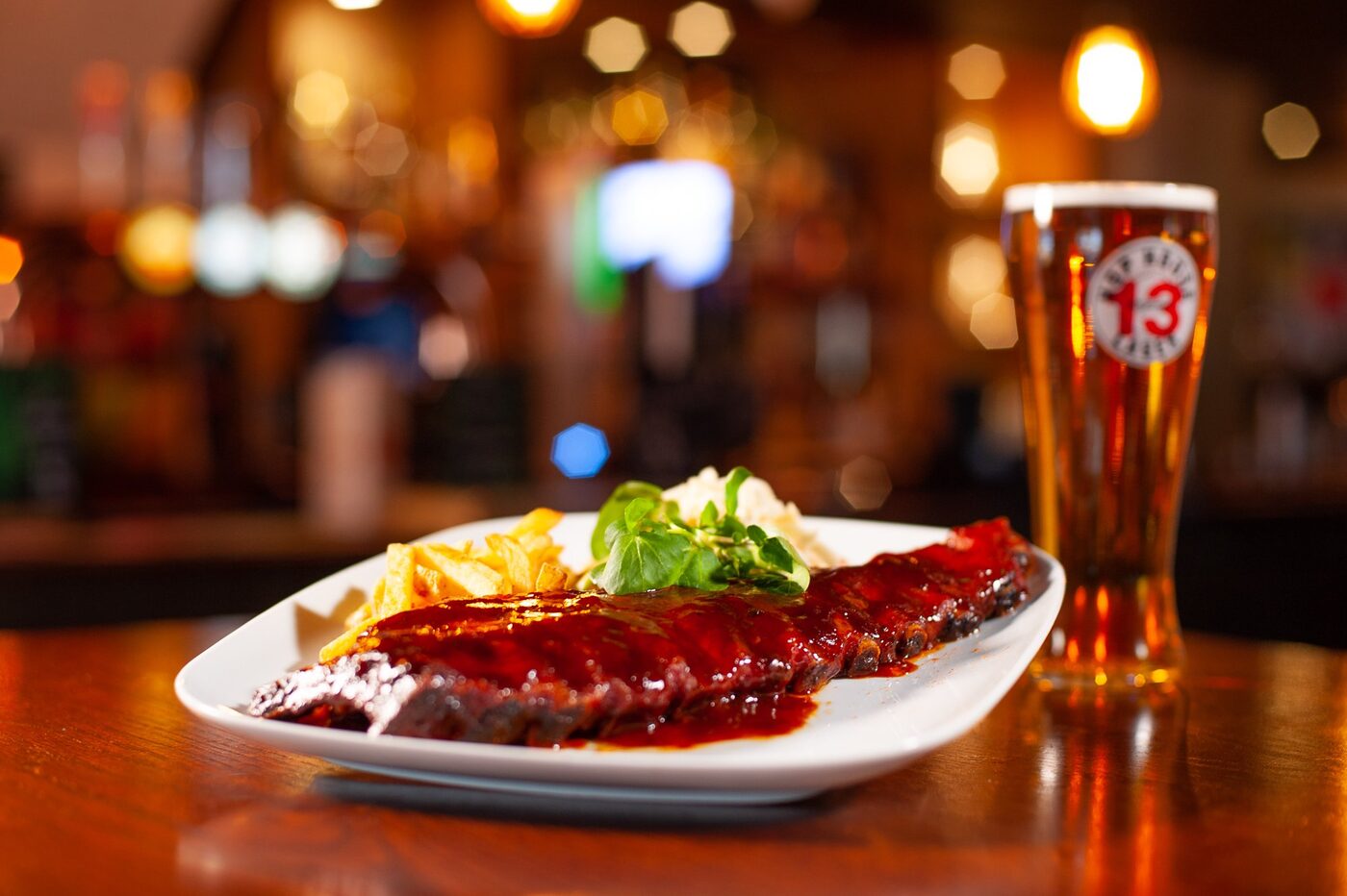 BBQ ribs and craft beer at Villas Brazil
