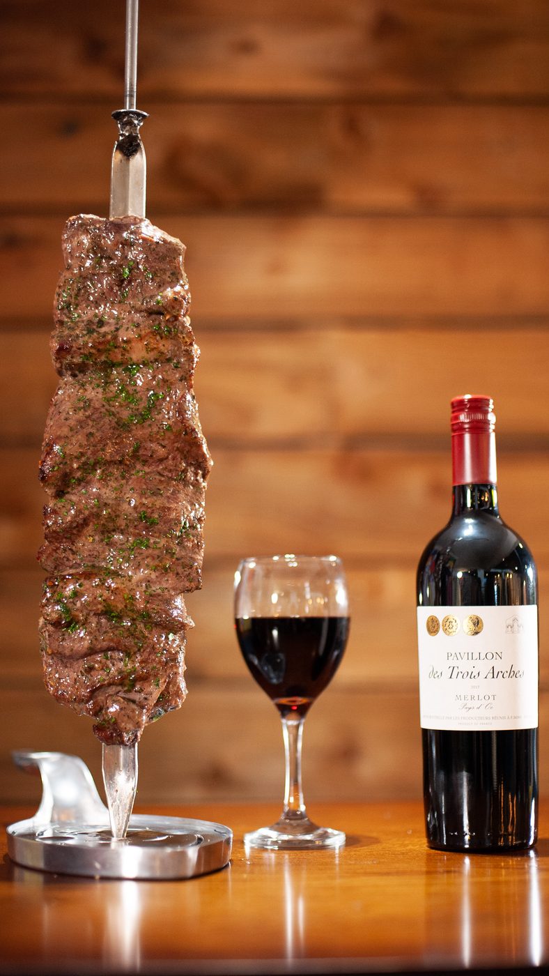 Picanha on the skewer at Villas Brazil