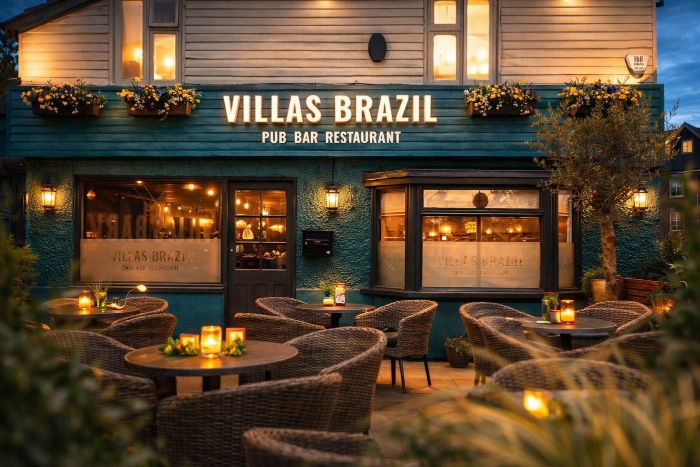 Villas Brazil at dusk