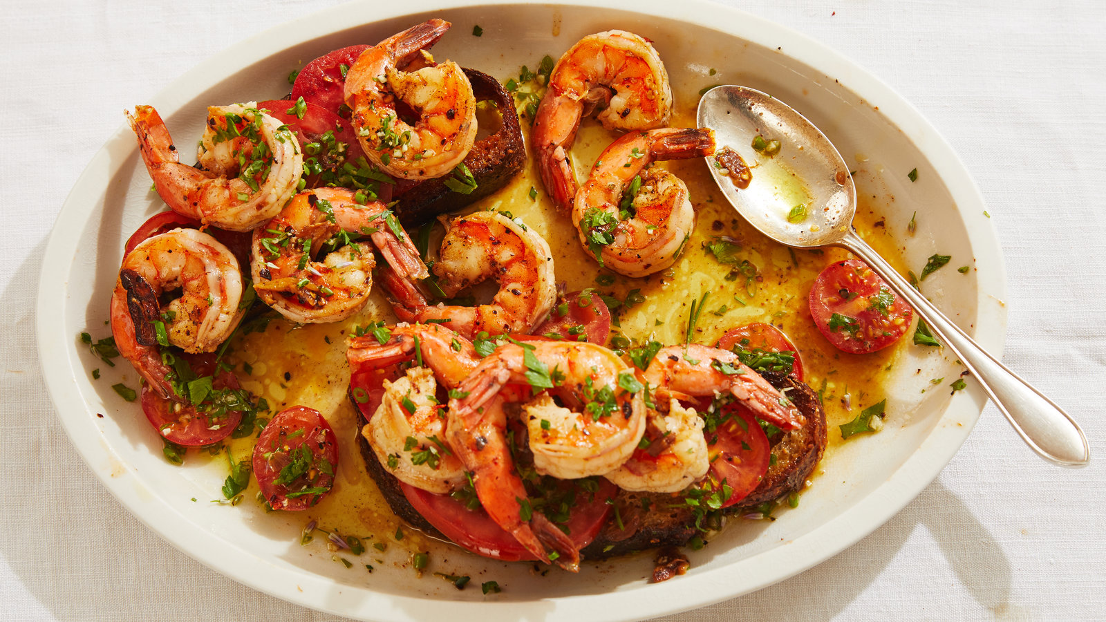 Grilled Garlic Prawns
