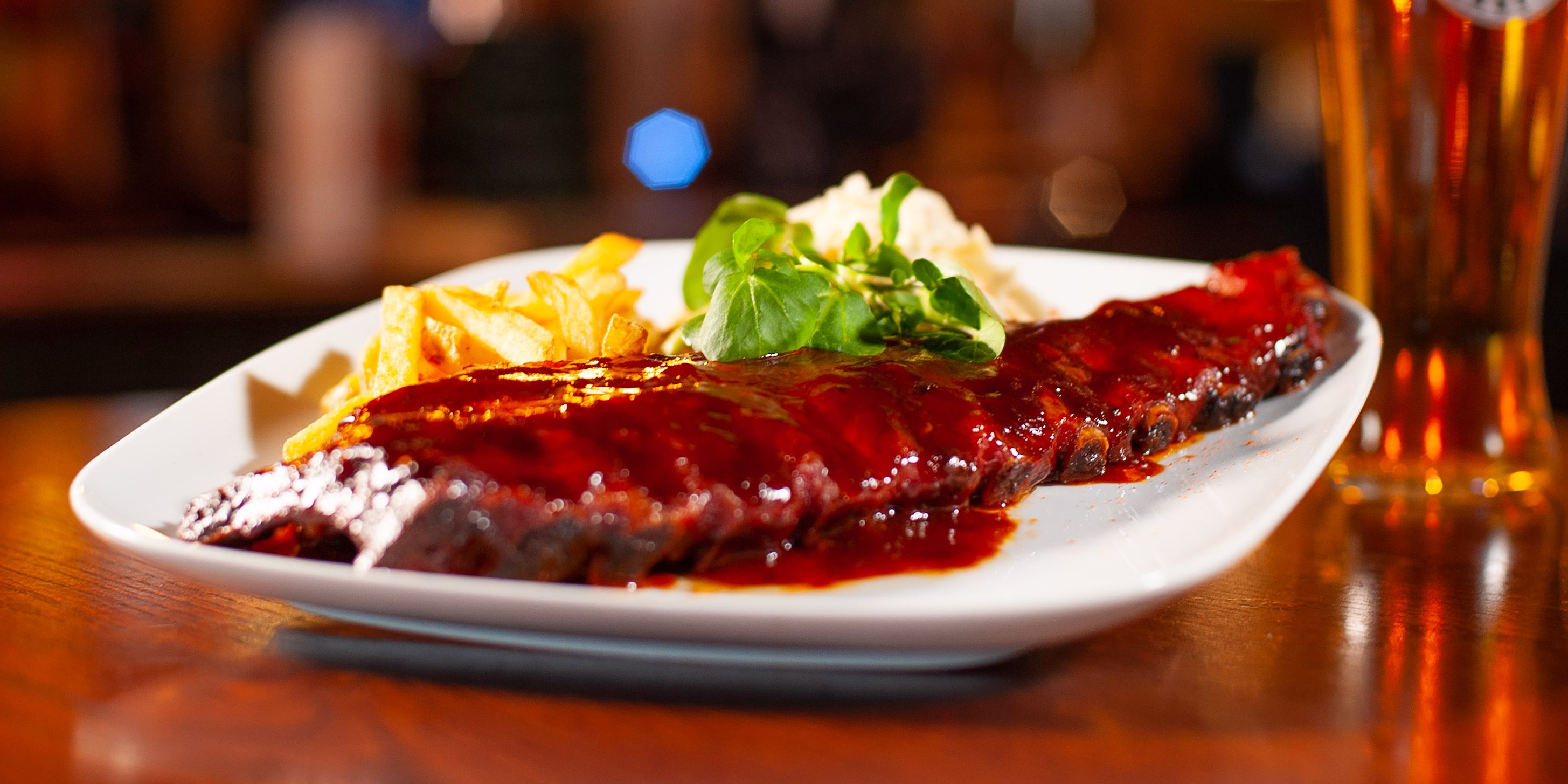 Smoked Full Rack BBQ Pork Ribs