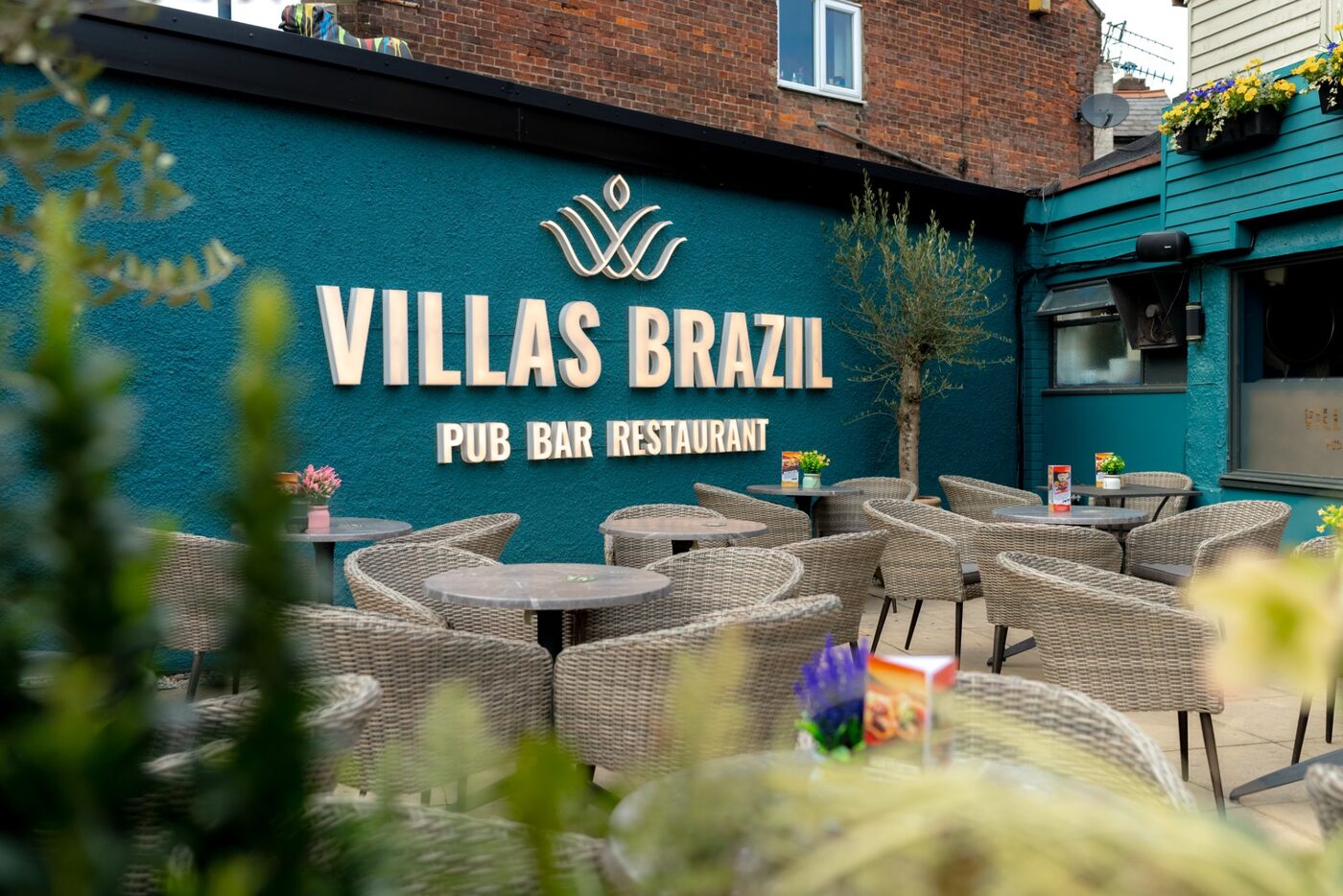 Villas Brazil terrace at sunset