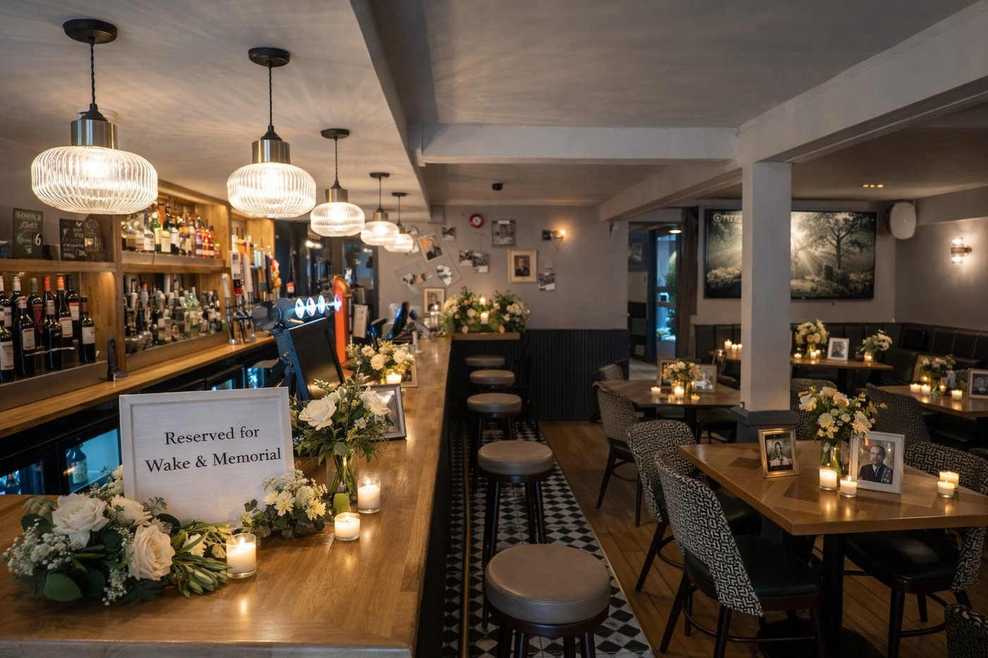 Wake and memorial gathering at Villas Brazil